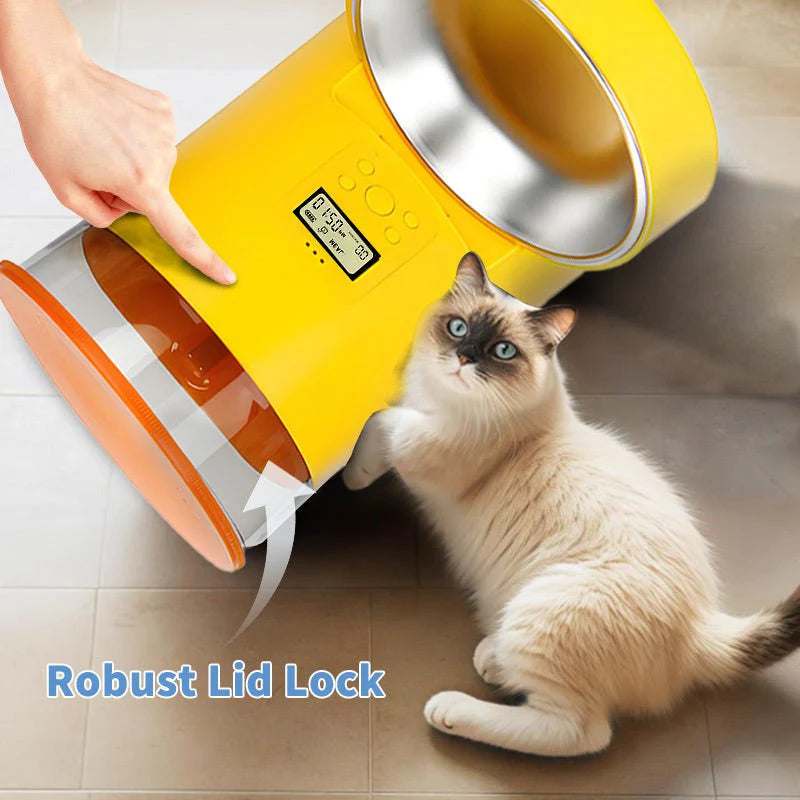 HEYBO Automatic Cat Feeder Wifi 4L Automatic Dog Feeder with Double Anti-Blocking