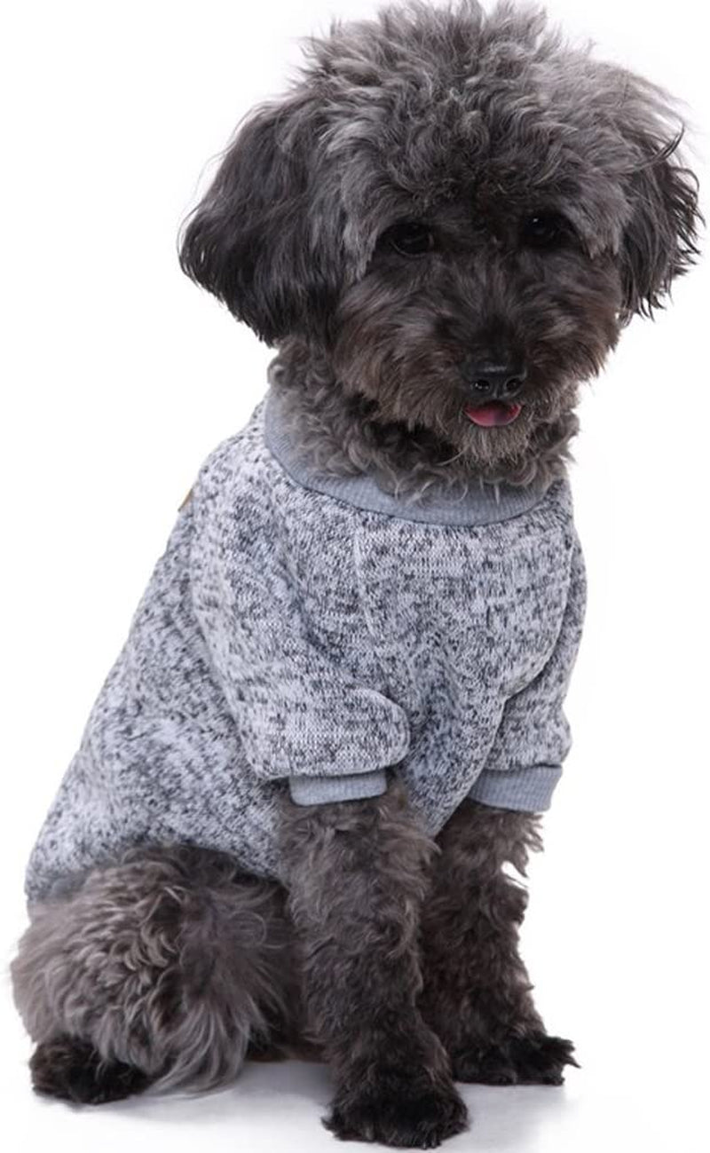 Pet Dog Classic Knitwear Sweater Warm Winter Puppy Pet Coat Soft Sweater Clothing for Small Dogs (XS, Purple)