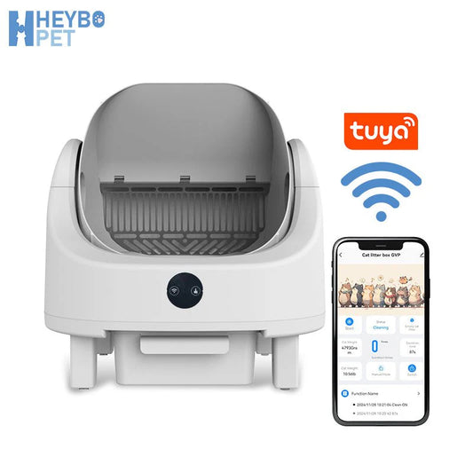 HEYBO Open Top Smart Cat Litter Box — Automatic Self-Cleaning US Spot Delivery within 3 Days