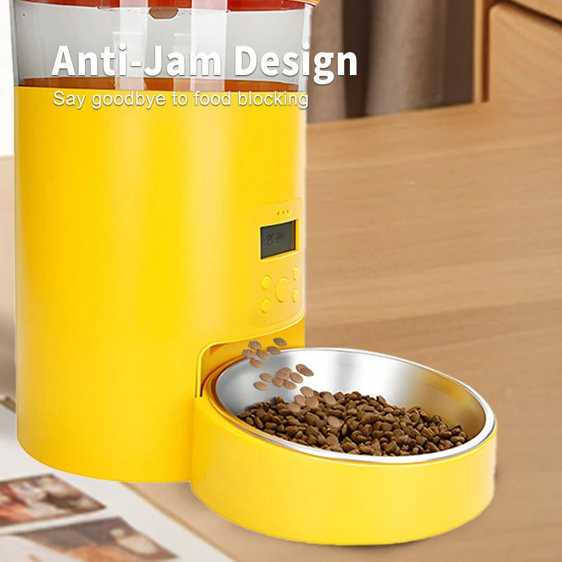 HEYBO Automatic Cat Feeder Wifi 4L Automatic Dog Feeder with Double Anti-Blocking