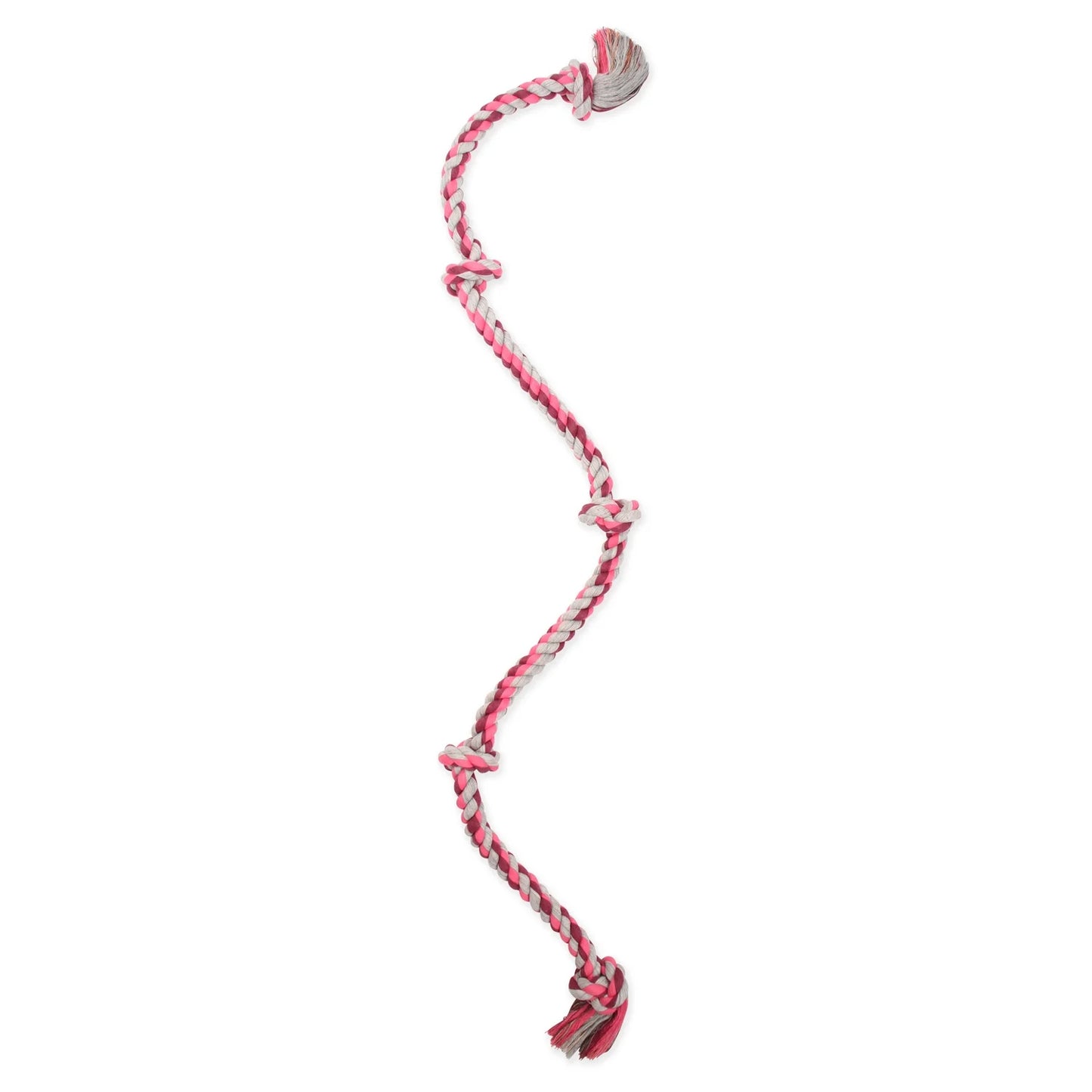 Flossy Chews Cottonblend 5 Knot Tug Rope Dog Toy Extra Large 36", Assorted Colors