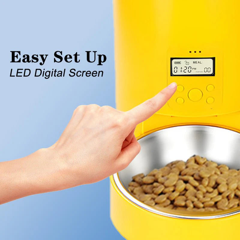 HEYBO Automatic Cat Feeder Wifi 4L Automatic Dog Feeder with Double Anti-Blocking