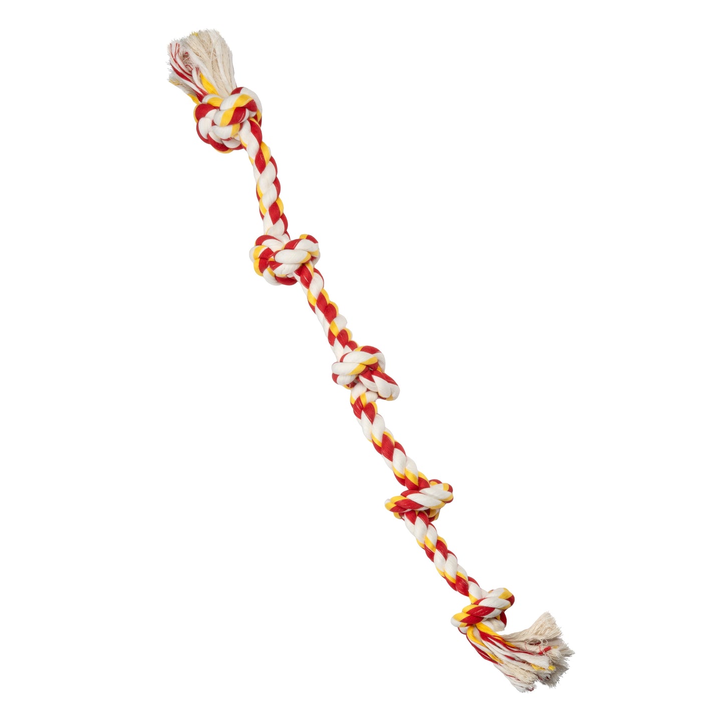 Flossy Chews Cottonblend 5 Knot Tug Rope Dog Toy Extra Large 36", Assorted Colors