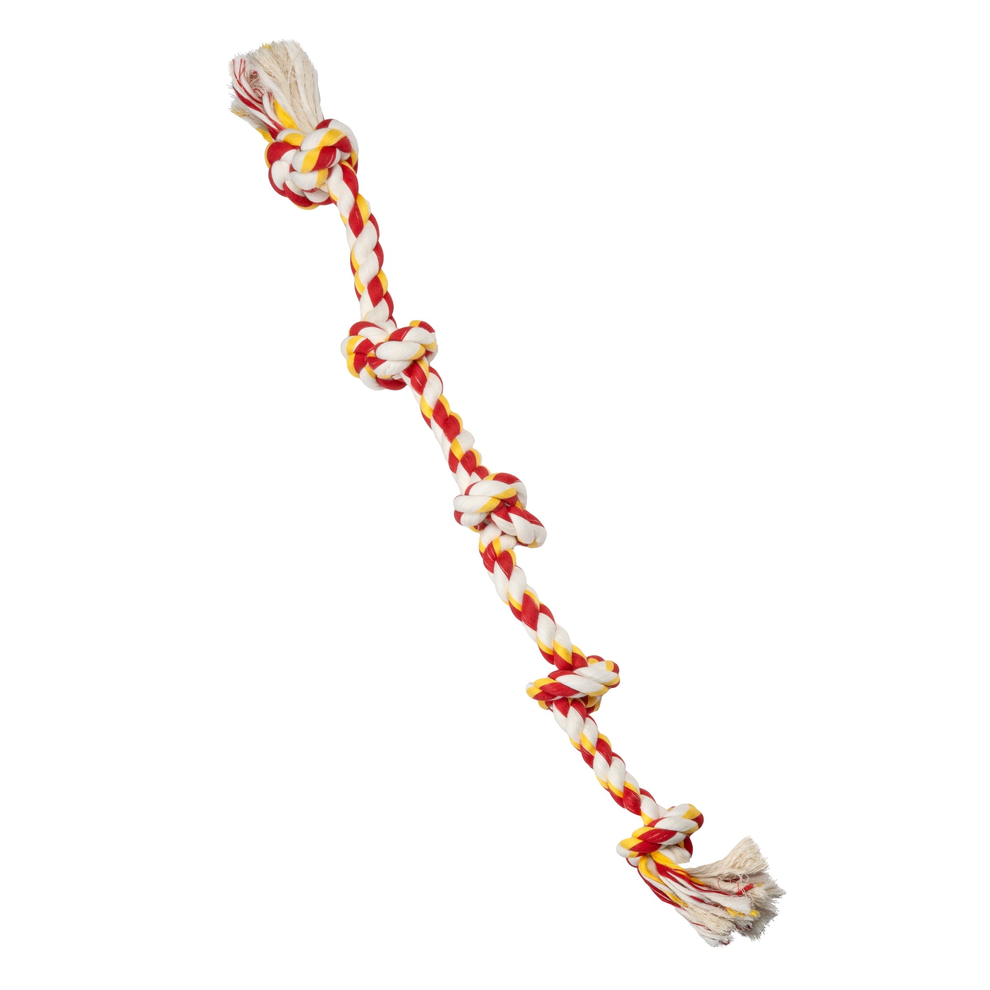 Flossy Chews Cottonblend 5 Knot Tug Rope Dog Toy Extra Large 36", Assorted Colors