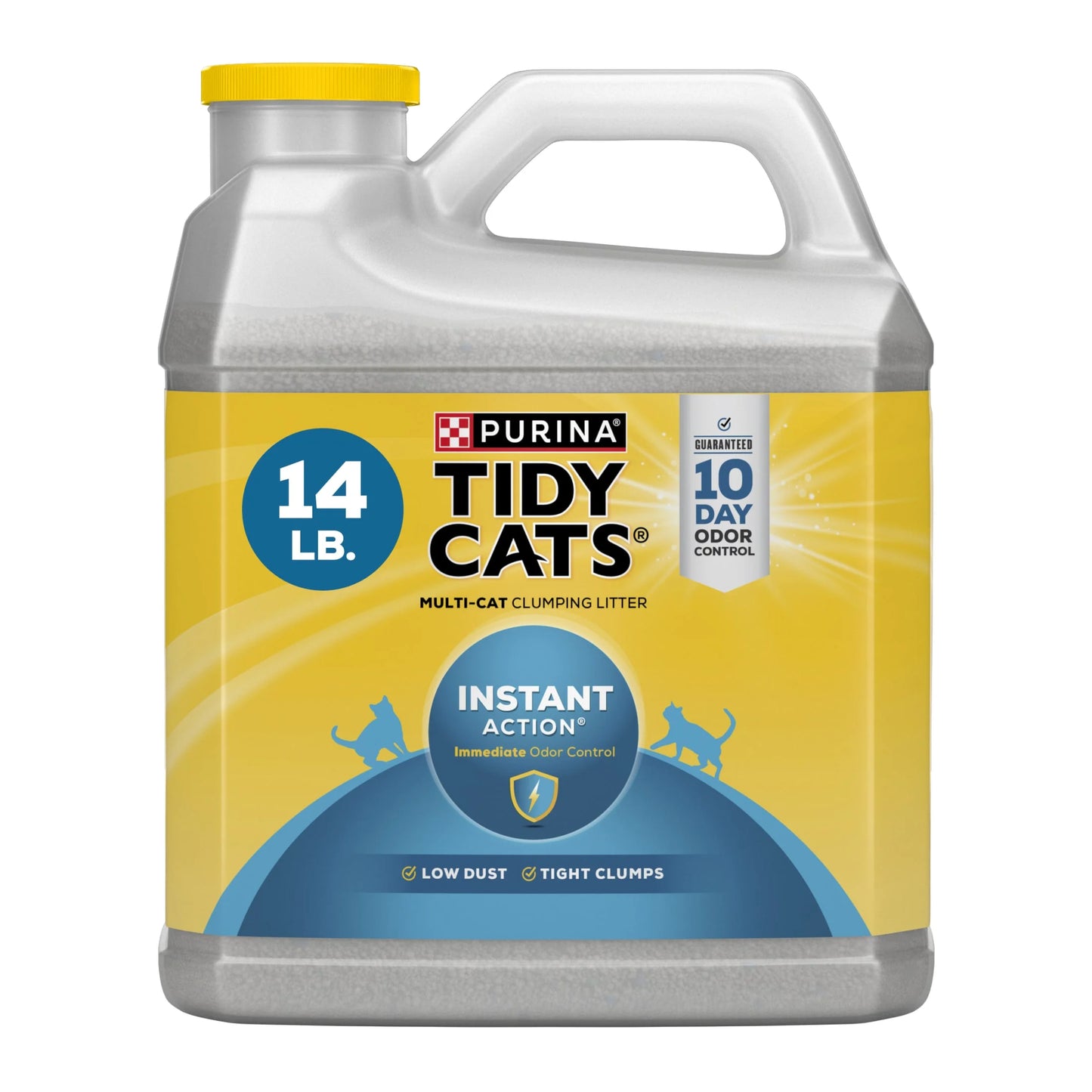 Purina  Instant Action Clumping Cat Litter, Floral Scent, 14 Lb Jug